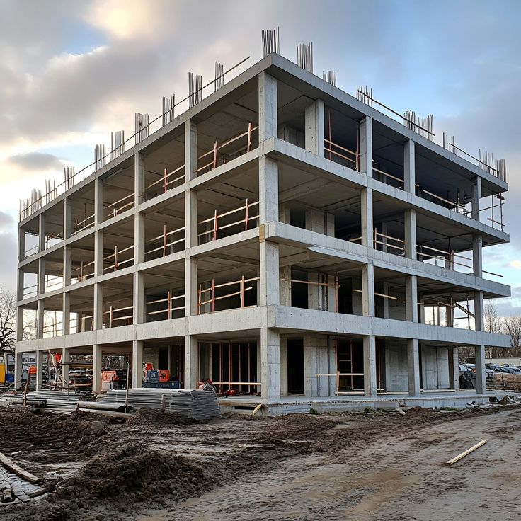 أعمال الصب والخرسانة المسلحة - شركة Ibuilding