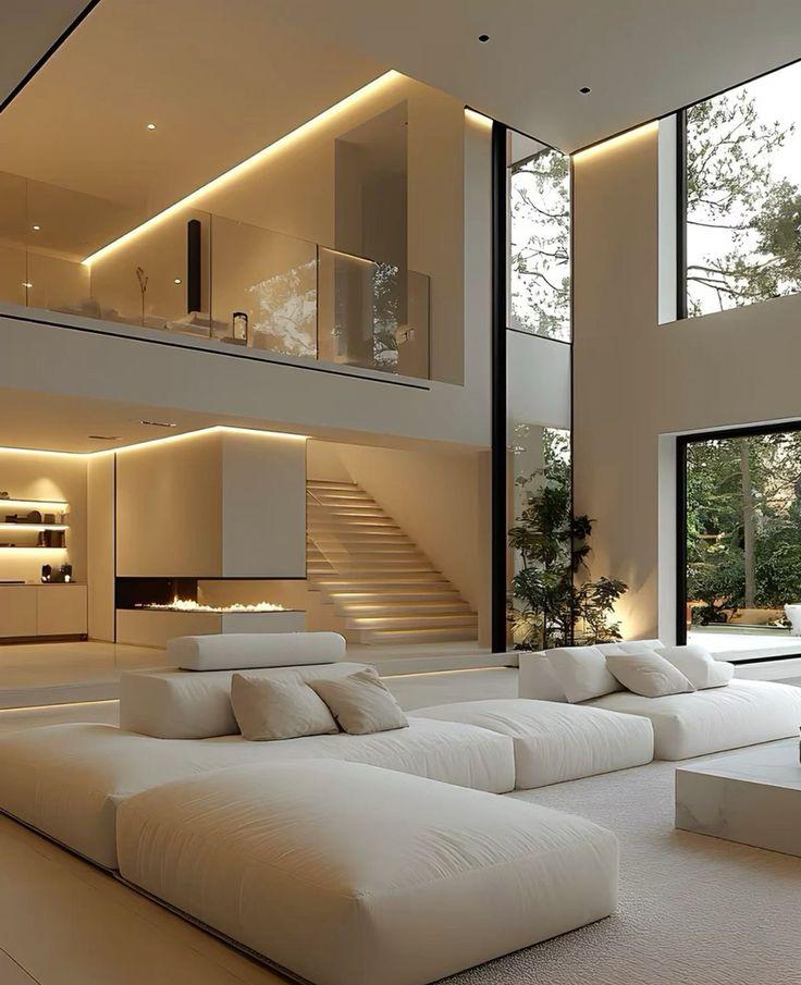 تصميم داخلي فاخر للفلل المودرن - Ibuilding